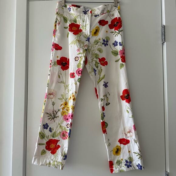 Blumarine Pants - Blumarine Floral Trousers